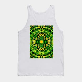 Green & Yellow Mandala Tank Top